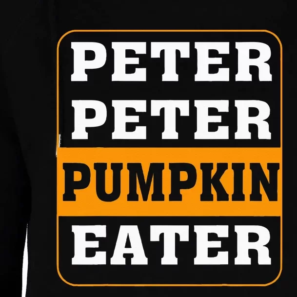 Peter Pumpkin Eater Halloween Costume Couple Womens Funnel Neck Pullover Hood