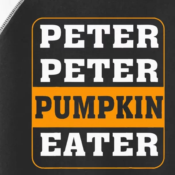 Peter Pumpkin Eater Halloween Costume Couple Toddler Fine Jersey T-Shirt