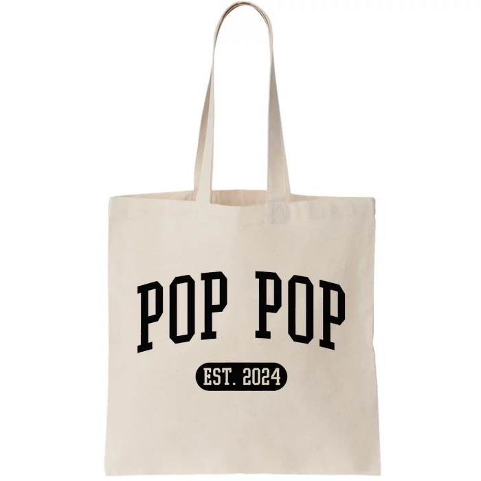 Pop Pop Est. 2024 Vintage Grandpa Tote Bag