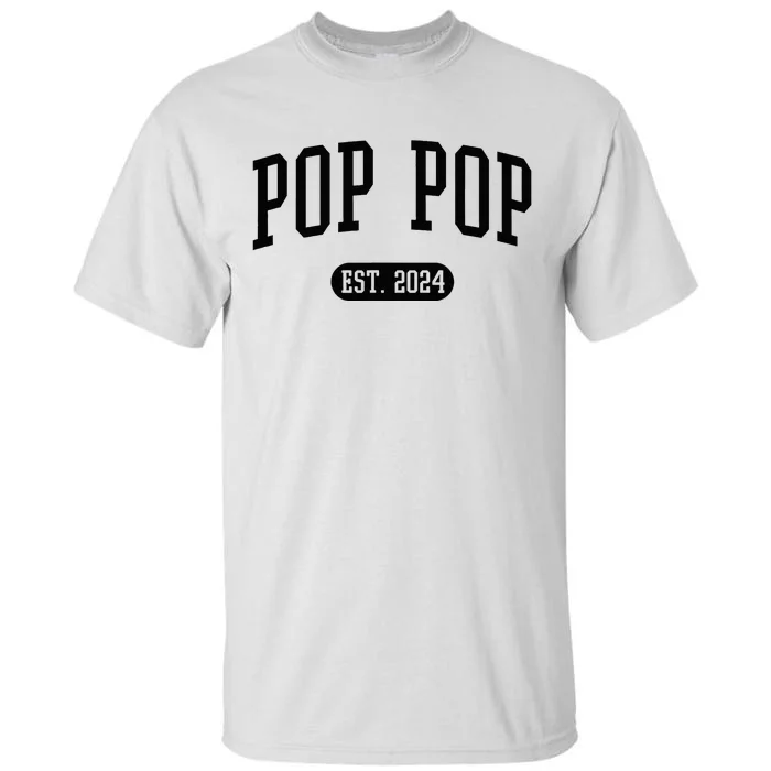 Pop Pop Est. 2024 Vintage Grandpa Tall T-Shirt