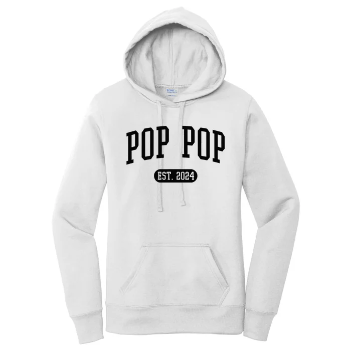 Pop Pop Est. 2024 Vintage Grandpa Women's Pullover Hoodie