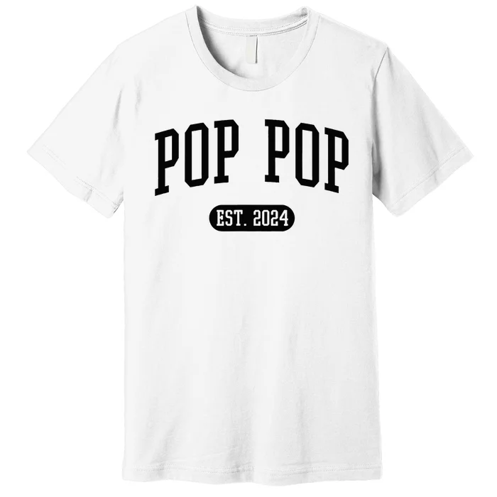 Pop Pop Est. 2024 Vintage Grandpa Premium T-Shirt