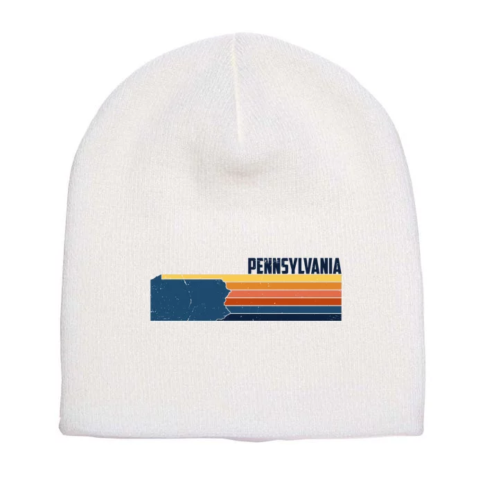 Retro Vintage Pennsylvania Short Acrylic Beanie