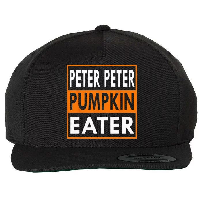 Peter Pumpkin Eater Costume For Couples Matching Halloween Wool Snapback Cap