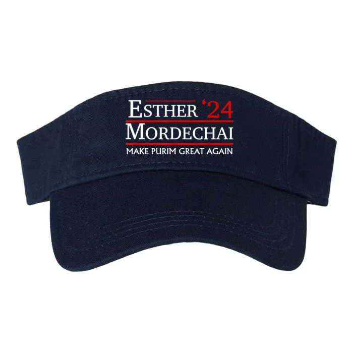 Purim Presidential Election Vote Queen Esther Mordechai 2024 Valucap Bio-Washed Visor