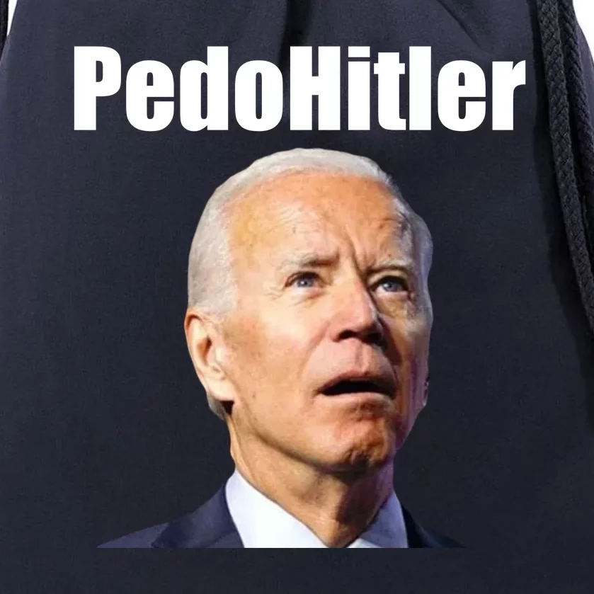 PedoHitler Drawstring Bag