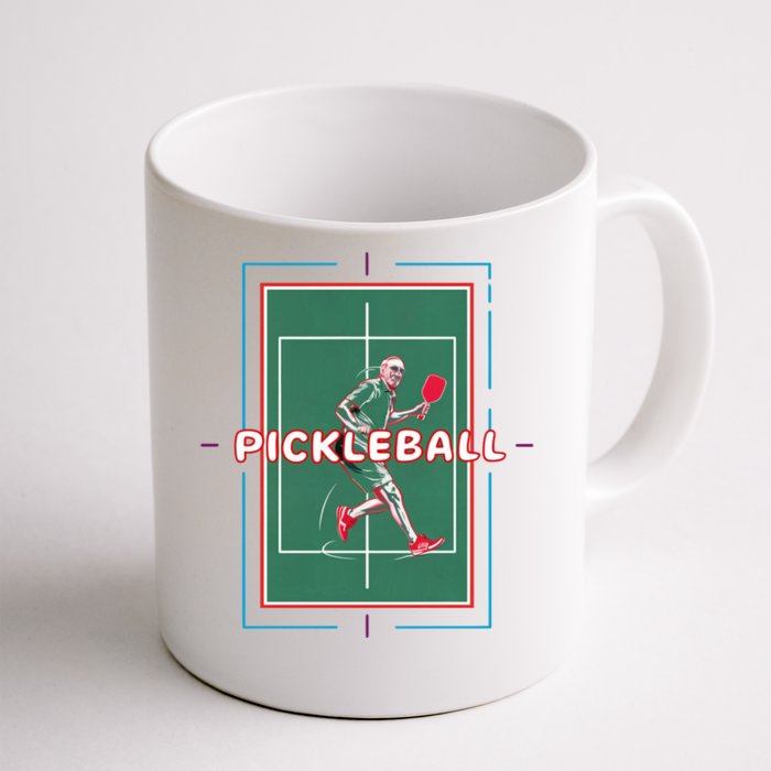 Pickleball Player Evolution Funny Pickleball Funny Gift Front & Back Coffee Mug