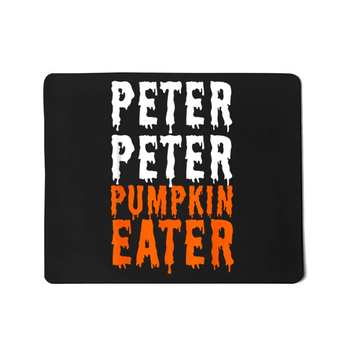 Peter Pumpkin Eater Halloween Costume Couple Mousepad