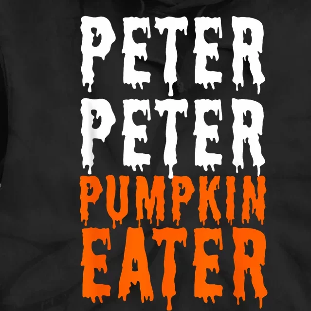 Peter Pumpkin Eater Halloween Costume Couple Tie Dye Hoodie