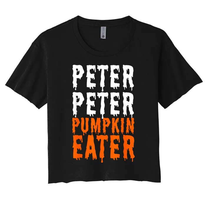 Peter Pumpkin Eater Halloween Costume Couple Women's Crop Top Tee