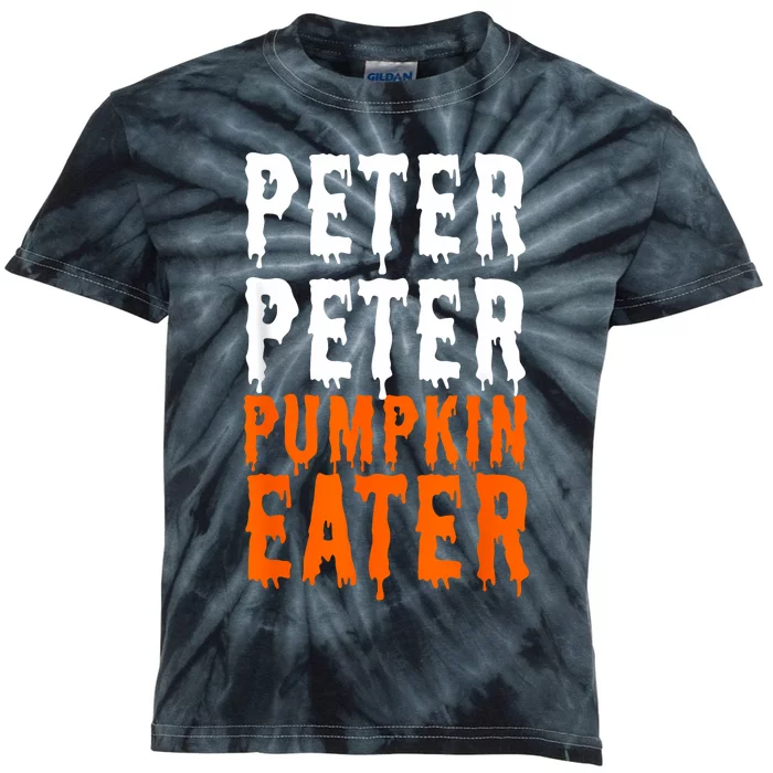 Peter Pumpkin Eater Halloween Costume Couple Kids Tie-Dye T-Shirt