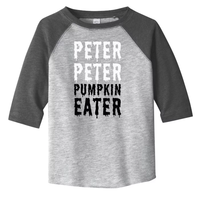 Peter Pumpkin Eater Halloween Costume Couple Orange Toddler Fine Jersey T-Shirt