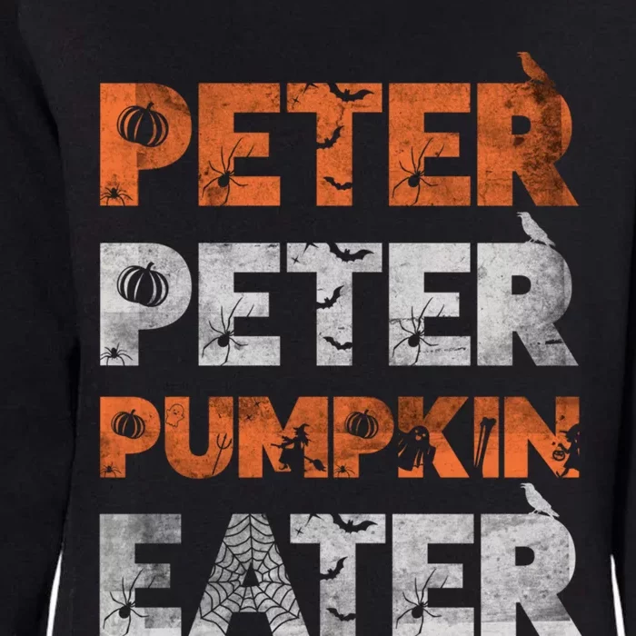 Peter Pumpkin Eater Im With The Pumpkin Distressed Womens California Wash Sweatshirt