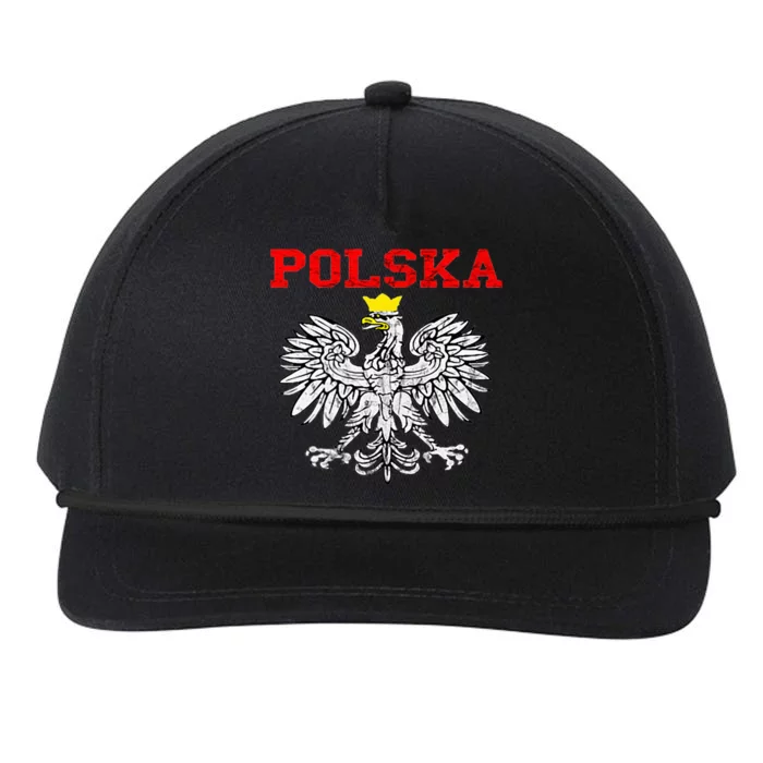 Polska Polish Eagle Poland Flag Polish Pride Polska Poland Snapback Five-Panel Rope Hat