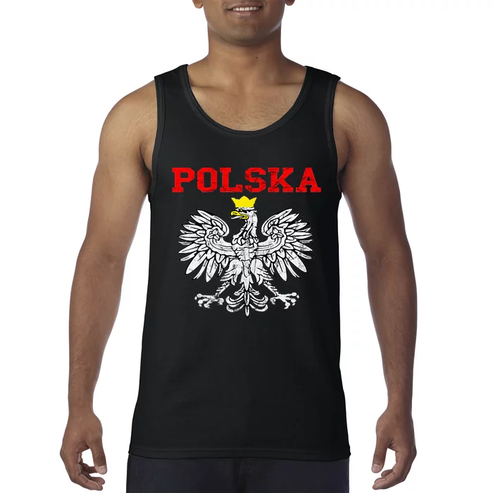 Polska Polish Eagle Poland Flag Polish Pride Polska Poland Tank Top