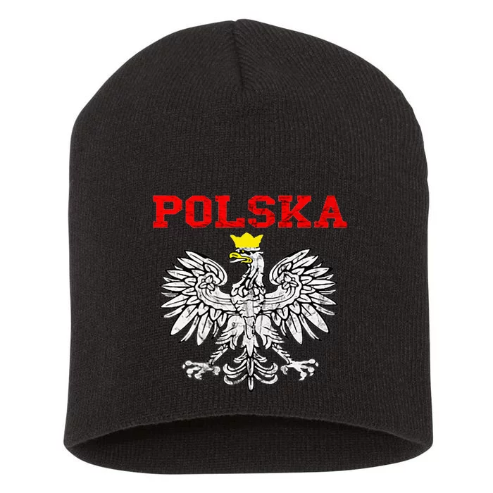 Polska Polish Eagle Poland Flag Polish Pride Polska Poland Short Acrylic Beanie