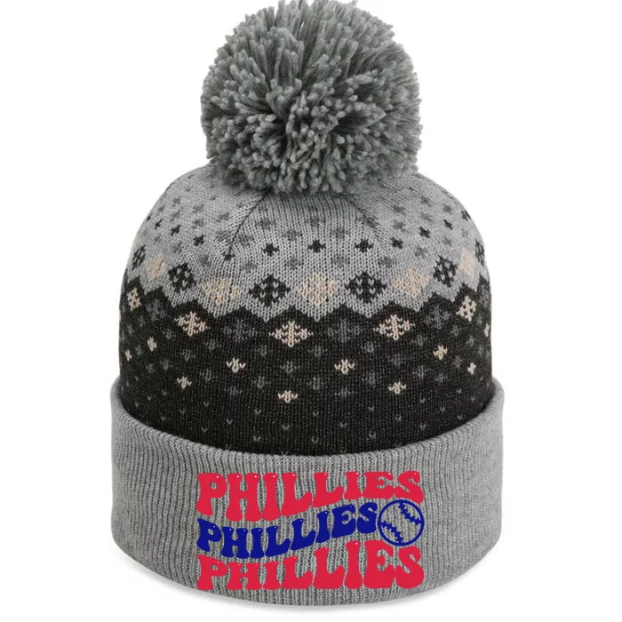 Philadelphia Phillies Est 1883 Baseball Lover Trending For Baseball Lover The Baniff Cuffed Pom Beanie