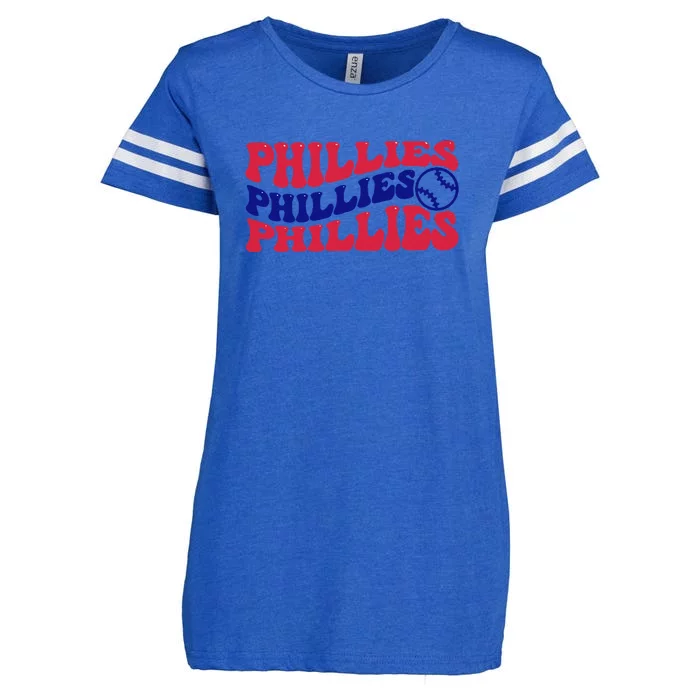 Philadelphia Phillies Est 1883 Baseball Lover Trending For Baseball Lover Enza Ladies Jersey Football T-Shirt