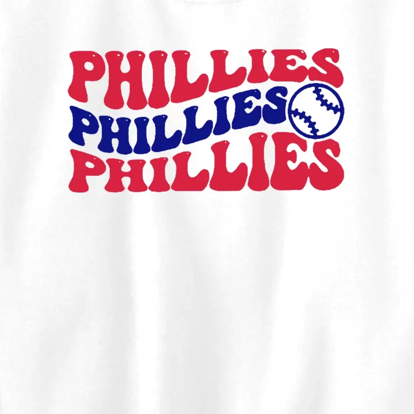 Philadelphia Phillies Est 1883 Baseball Lover Trending For Baseball Lover Kids Sweatshirt