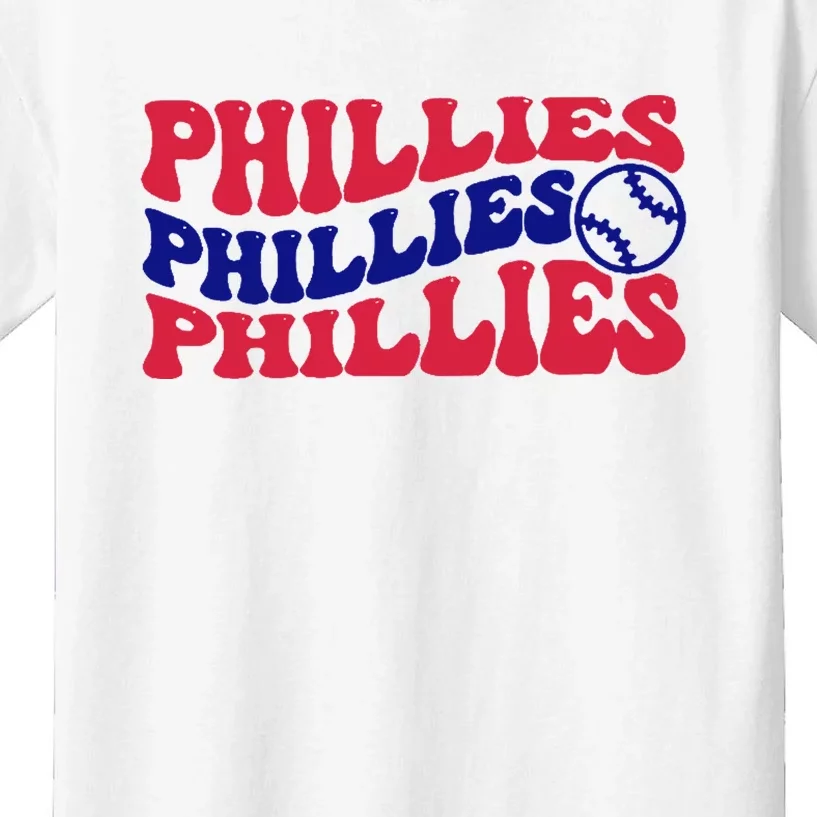 Philadelphia Phillies Est 1883 Baseball Lover Trending For Baseball Lover Kids T-Shirt