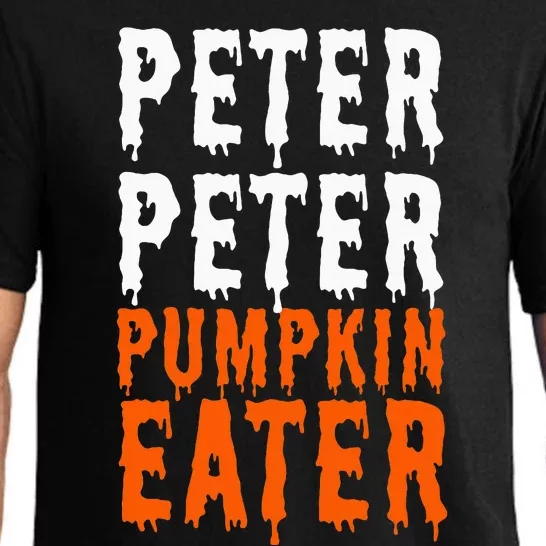 Peter Pumpkin Eater Halloween Costume Couple Pajama Set