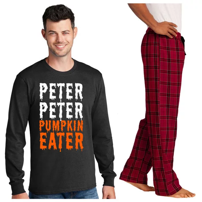 Peter Pumpkin Eater Halloween Costume Couple Long Sleeve Pajama Set