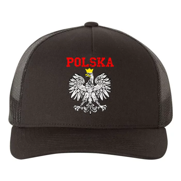 Polska Poland Eagle Poland Heritage Polish Pride Roots Yupoong Adult 5-Panel Trucker Hat