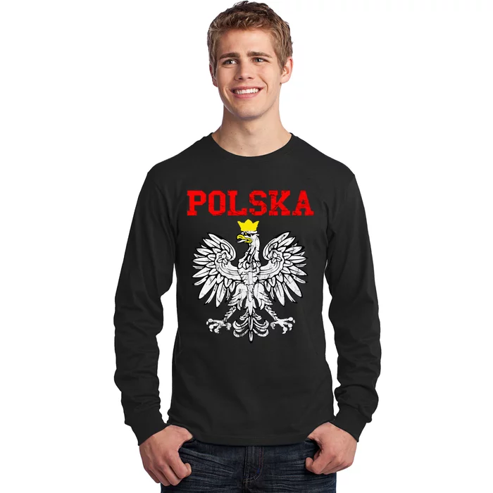 Polska Poland Eagle Poland Heritage Polish Pride Roots Long Sleeve Shirt