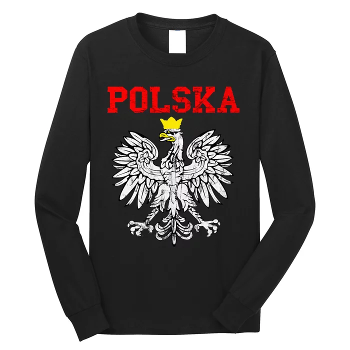 Polska Poland Eagle Poland Heritage Polish Pride Roots Long Sleeve Shirt