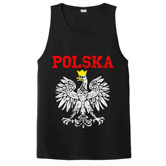 Polska Poland Eagle Poland Heritage Polish Pride Roots Performance Tank