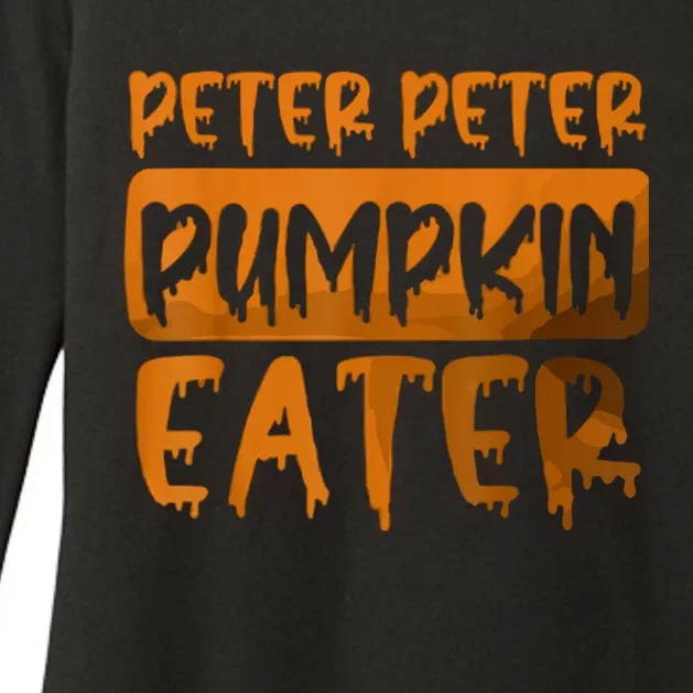 Peter Pumpkin Eater Halloween Costume Womens CVC Long Sleeve Shirt