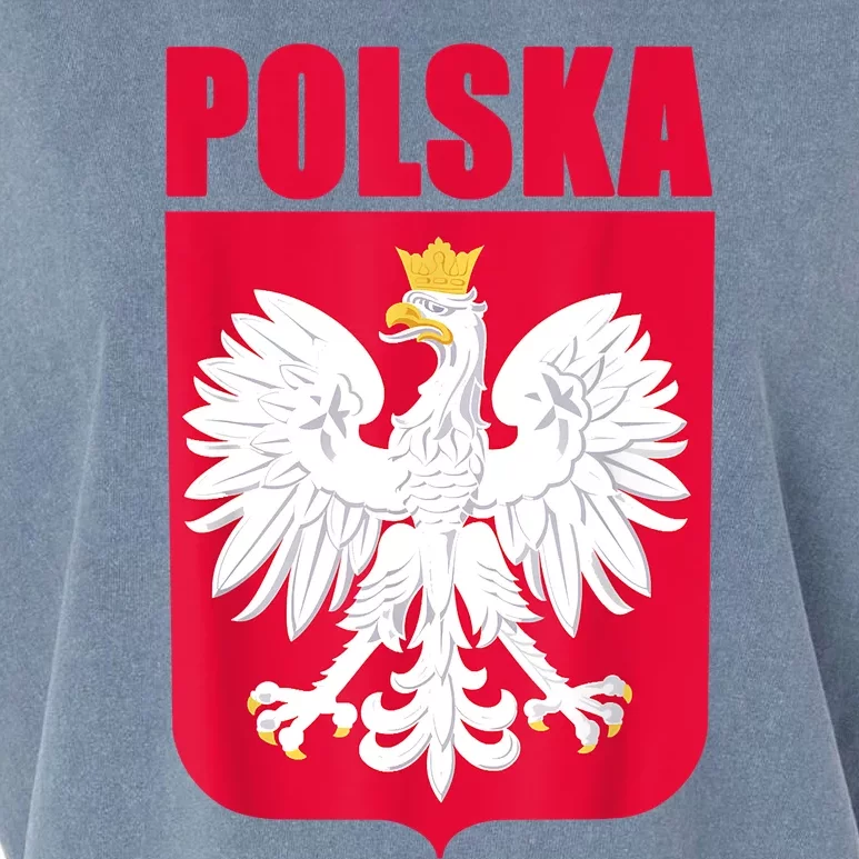 Polska Poland Eagle Polish Soccer Team Flag Jersey Fans Garment-Dyed Women's Muscle Tee