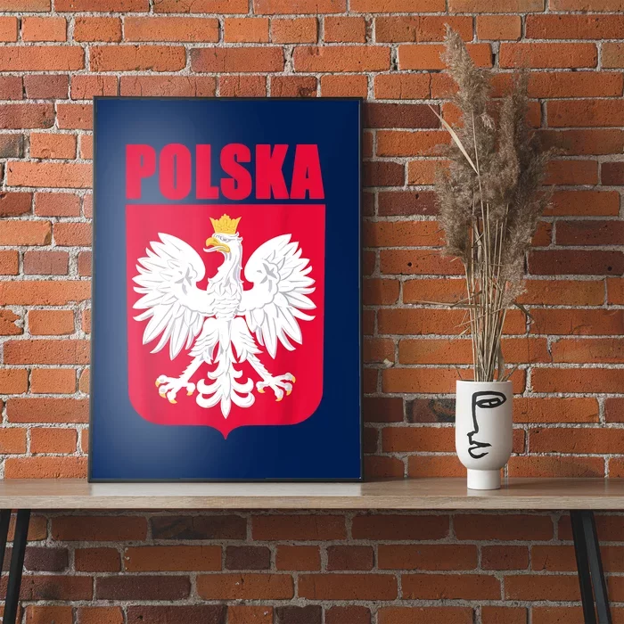 Polska Poland Eagle Polish Soccer Team Flag Jersey Fans Poster