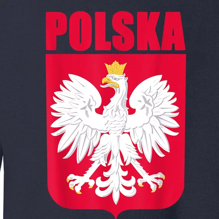 Polska Poland Eagle Polish Soccer Team Flag Jersey Fans Toddler Sweatshirt