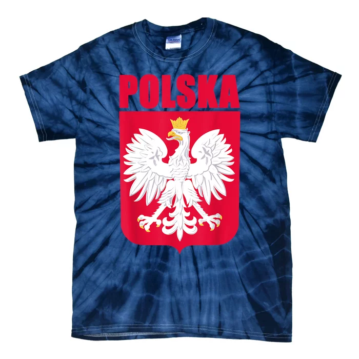 Polska Poland Eagle Polish Soccer Team Flag Jersey Fans Tie-Dye T-Shirt