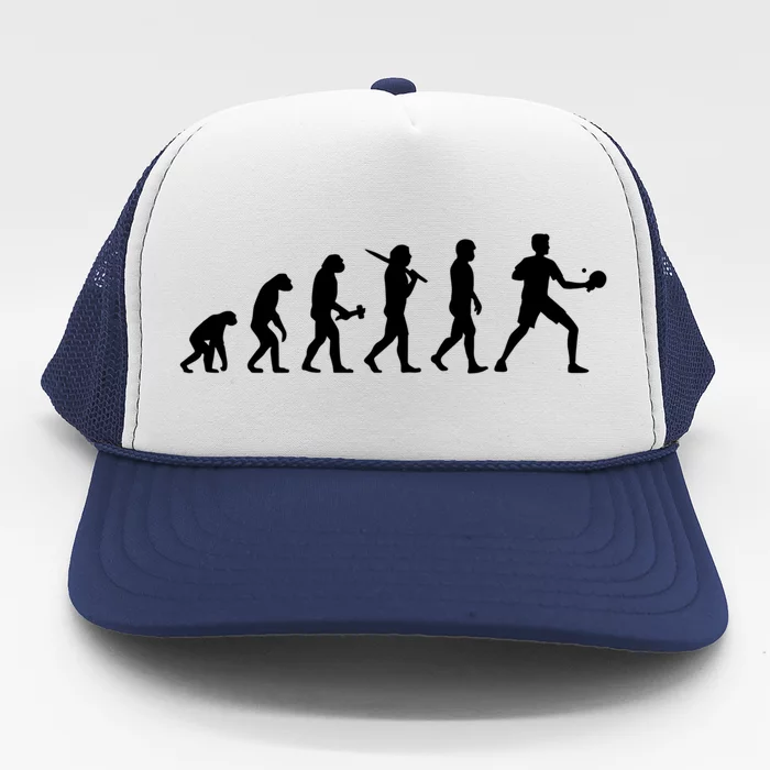 Ping Pong Evolution Table Tennis Meaningful Gift Trucker Hat