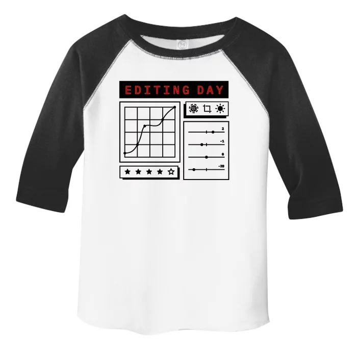 Photographer Photo Editing Day Camera Photography Great Gift Toddler Fine Jersey T-Shirt