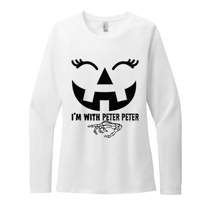 Peter Pumpkin Eater Wife Halloween Couple Costume Womens CVC Long Sleeve Shirt