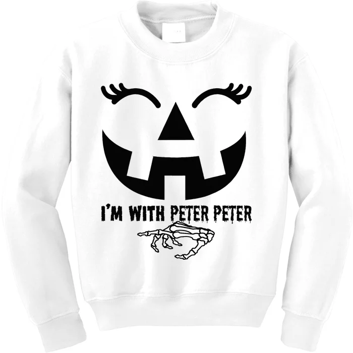 Peter Pumpkin Eater Wife Halloween Couple Costume Kids Sweatshirt