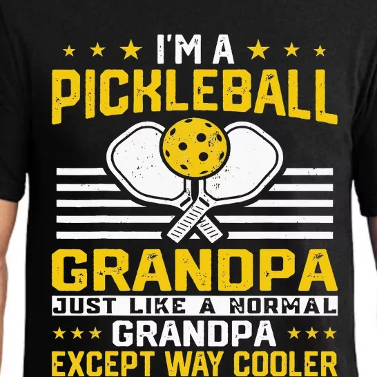 Pickleball Papa Funny Love Pickleball Player Grandpa Pajama Set