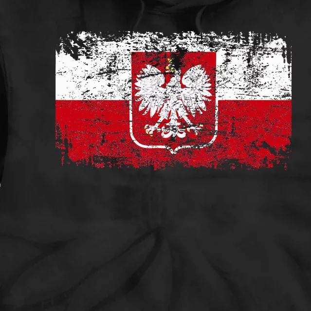 Poland Polska Flag Tie Dye Hoodie