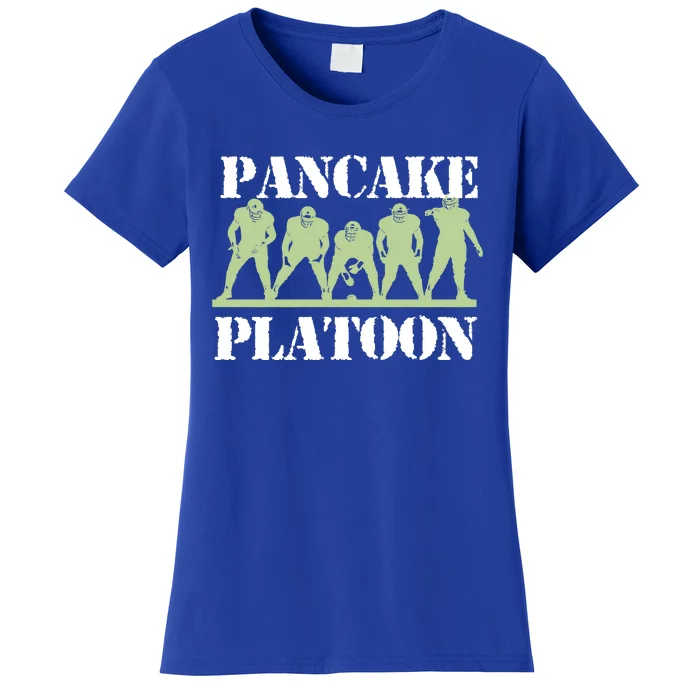 Pancake Platoon Funny Offensive Line Football Ogiftline Gift Women's T-Shirt