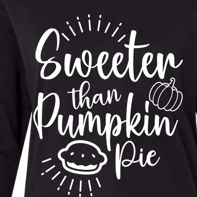 Pumkin Pie For Halloween Thanksgiving Christmas Pie Lover Cool Gift Womens Cotton Relaxed Long Sleeve T-Shirt