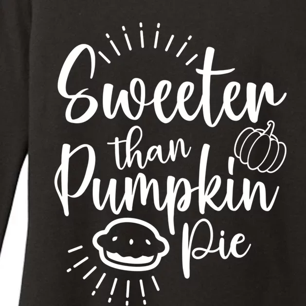 Pumkin Pie For Halloween Thanksgiving Christmas Pie Lover Cool Gift Womens CVC Long Sleeve Shirt