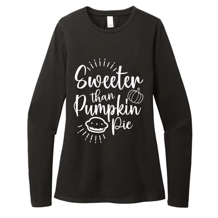 Pumkin Pie For Halloween Thanksgiving Christmas Pie Lover Cool Gift Womens CVC Long Sleeve Shirt