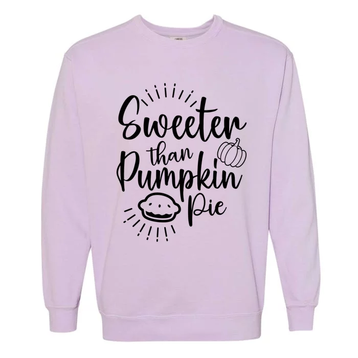 Pumkin Pie For Halloween Thanksgiving Christmas Pie Lover Cool Gift Garment-Dyed Sweatshirt