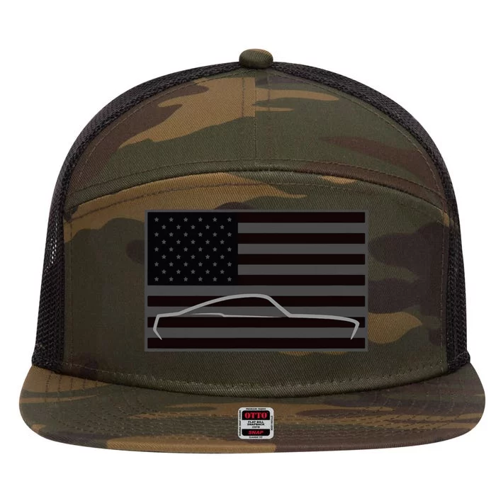 Patriot Pony Fastback 2 7 Panel Mesh Trucker Snapback Hat