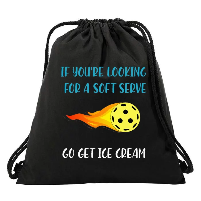 Pickelball Pun Funny Gift For Pickleball Lovers & Players Drawstring Bag