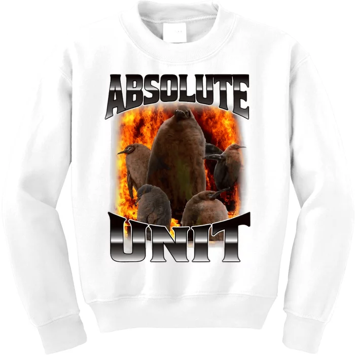 Pesto Penguin Funny Absolute Unit Bootleg Rap Fire Kids Sweatshirt