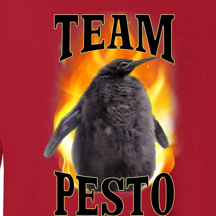 Pesto Penguin Funny Cute Animal Penguin Team Toddler Sweatshirt